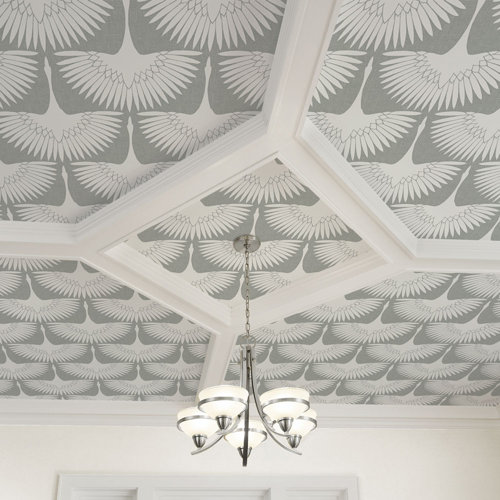 Wrought Studio Mariko Feather Flock 16.5' L x 20.5" W Peel and Stick